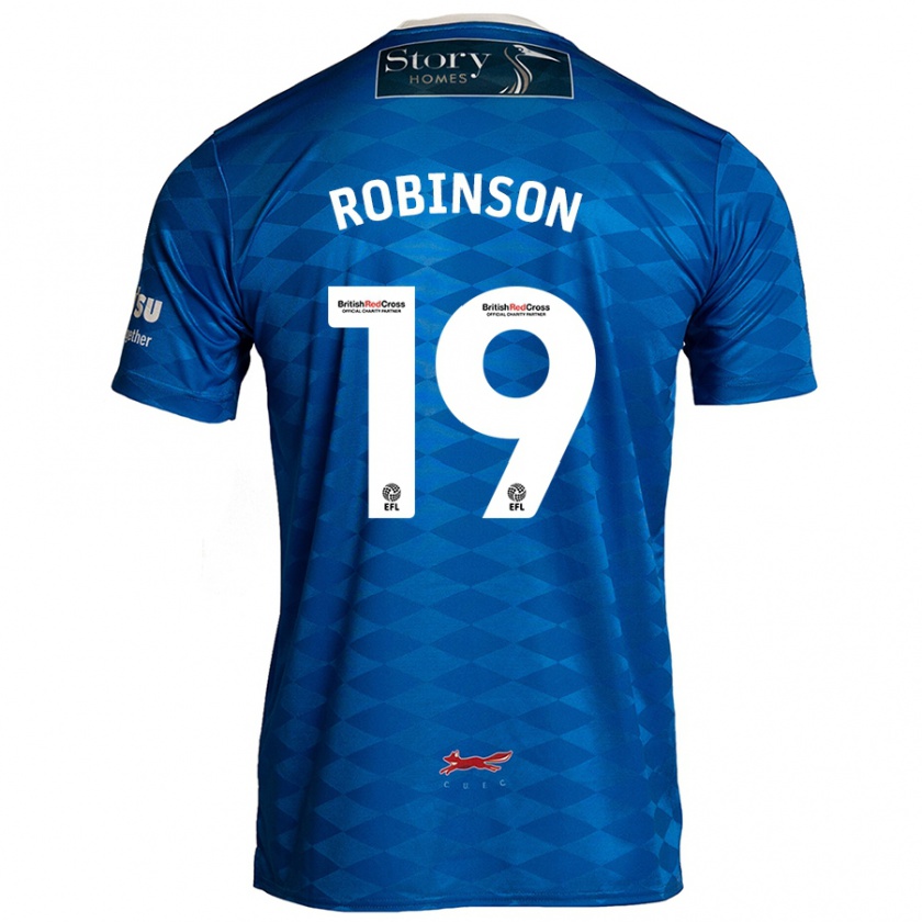 Kandiny Gyermek Jack Robinson #19 Kék Hazai Jersey 2024/25 Mez Póló Ing