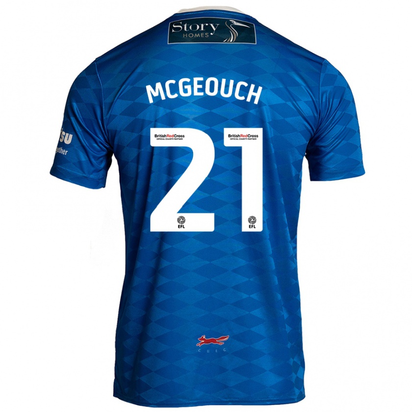 Kandiny Gyermek Dylan Mcgeouch #21 Kék Hazai Jersey 2024/25 Mez Póló Ing