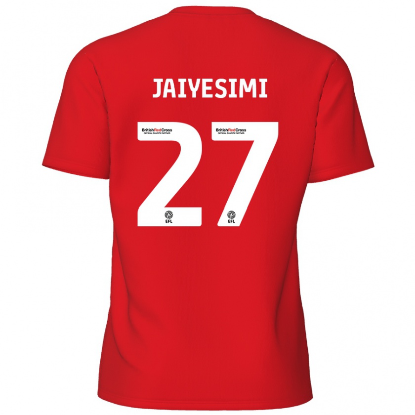 Kandiny Gyermek Diallang Jaiyesimi #27 Piros Hazai Jersey 2024/25 Mez Póló Ing