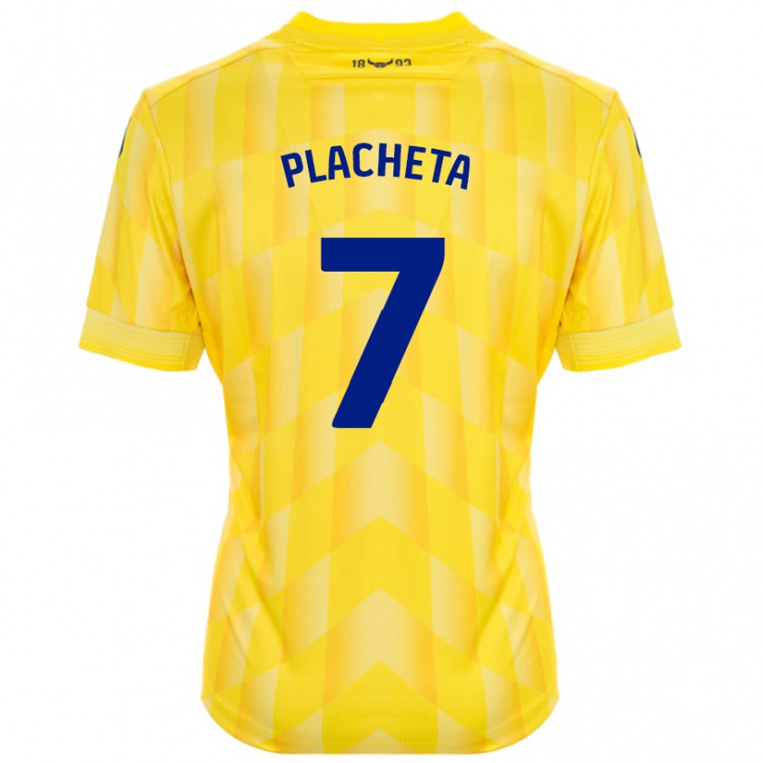 Kandiny Gyermek Przemyslaw Placheta #7 Sárga Hazai Jersey 2024/25 Mez Póló Ing