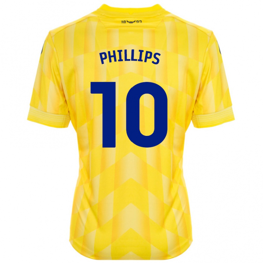 Kandiny Gyermek Matt Phillips #10 Sárga Hazai Jersey 2024/25 Mez Póló Ing