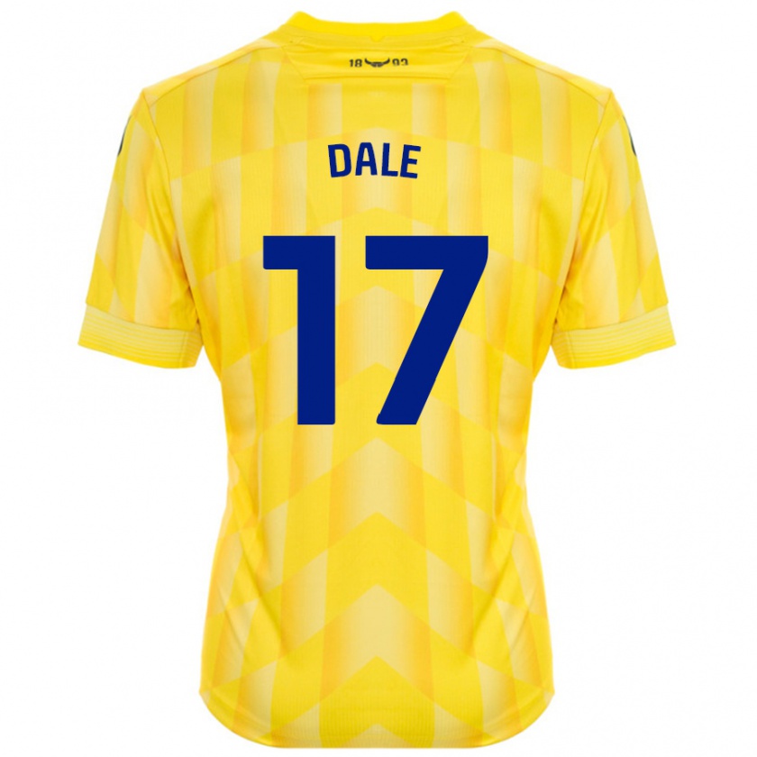 Kandiny Gyermek Owen Dale #17 Sárga Hazai Jersey 2024/25 Mez Póló Ing