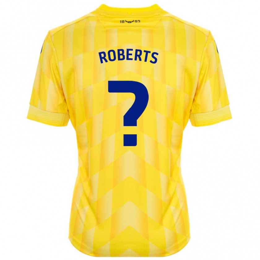 Kandiny Gyermek Amber Roberts #0 Sárga Hazai Jersey 2024/25 Mez Póló Ing