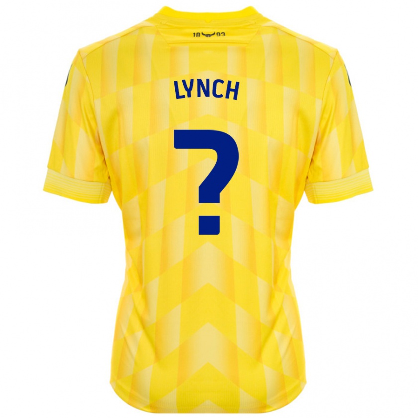 Kandiny Gyermek Bobby Lynch #0 Sárga Hazai Jersey 2024/25 Mez Póló Ing