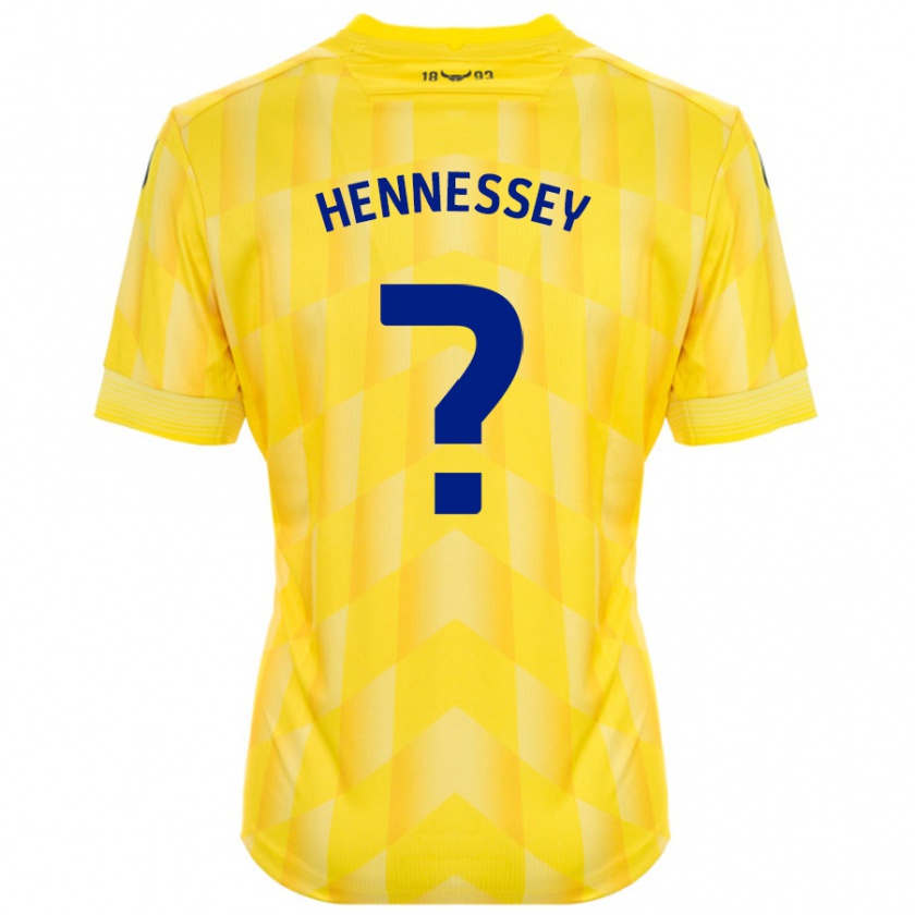 Kandiny Gyermek Laura Hennessey #0 Sárga Hazai Jersey 2024/25 Mez Póló Ing