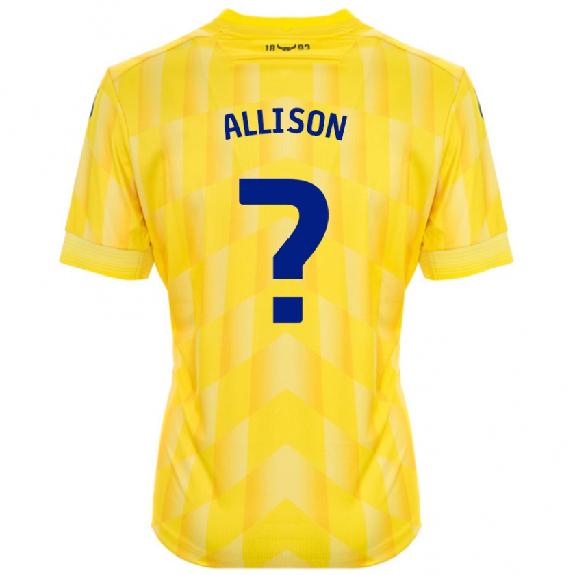 Kandiny Gyermek Lauren Allison #0 Sárga Hazai Jersey 2024/25 Mez Póló Ing