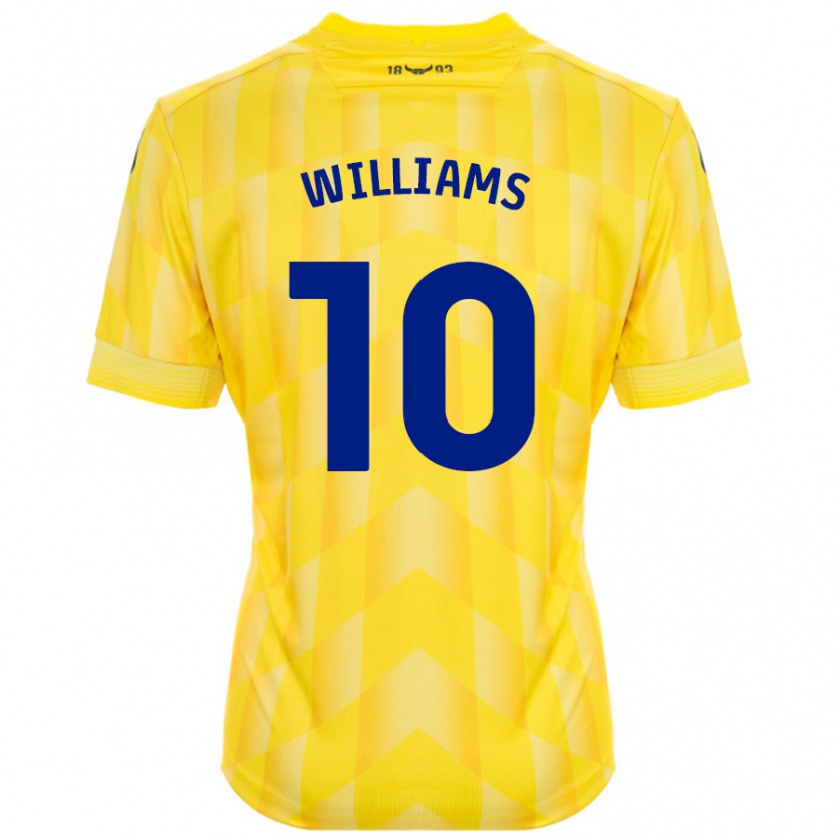 Kandiny Gyermek Cheryl Williams #10 Sárga Hazai Jersey 2024/25 Mez Póló Ing