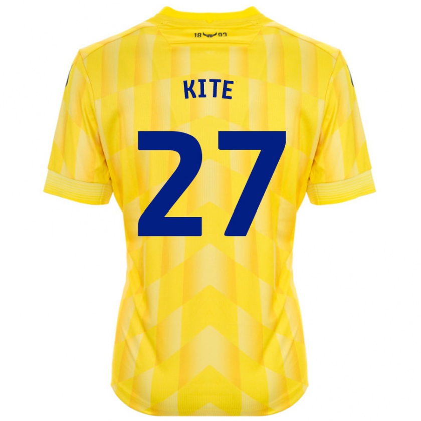 Kandiny Gyermek Rose Kite #27 Sárga Hazai Jersey 2024/25 Mez Póló Ing