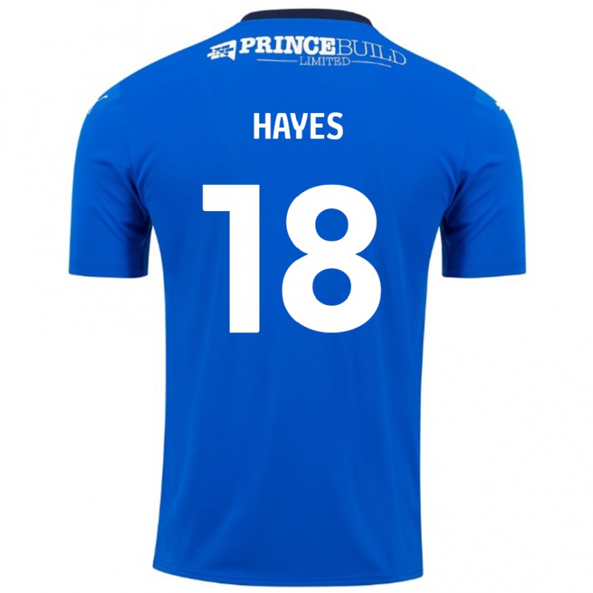 Kandiny Gyermek Cian Hayes #18 Kék Fehér Hazai Jersey 2024/25 Mez Póló Ing