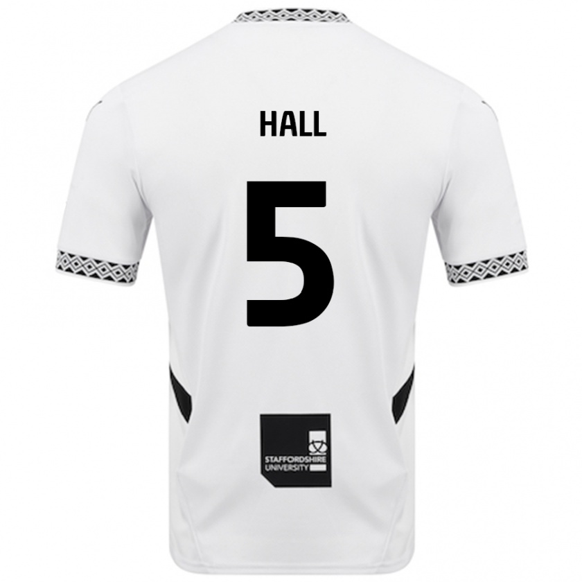 Kandiny Gyermek Connor Hall #5 Fehér Hazai Jersey 2024/25 Mez Póló Ing