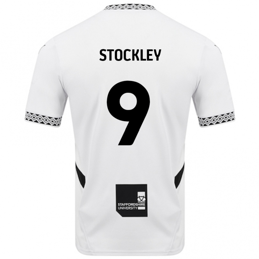 Kandiny Gyermek Jayden Stockley #9 Fehér Hazai Jersey 2024/25 Mez Póló Ing