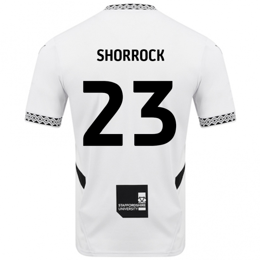 Kandiny Gyermek Jack Shorrock #23 Fehér Hazai Jersey 2024/25 Mez Póló Ing