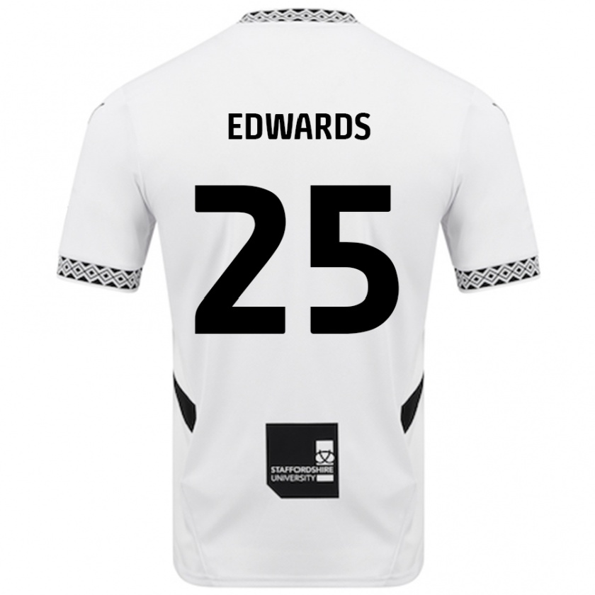 Kandiny Gyermek Diamond Edwards #25 Fehér Hazai Jersey 2024/25 Mez Póló Ing