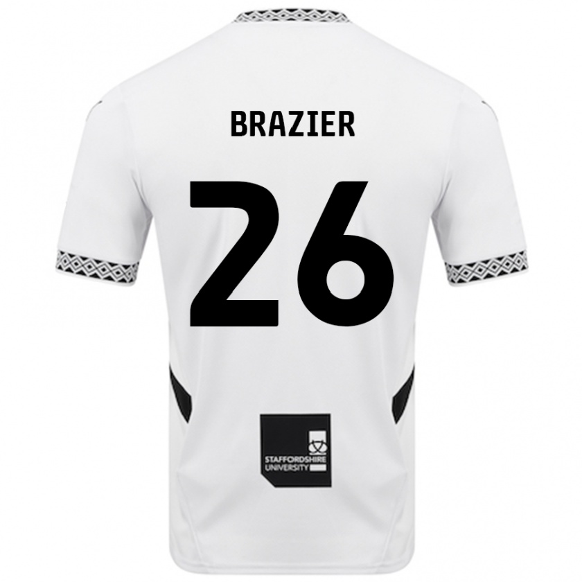 Kandiny Gyermek Liam Brazier #26 Fehér Hazai Jersey 2024/25 Mez Póló Ing