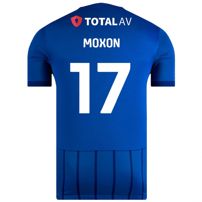 Kandiny Gyermek Owen Moxon #17 Kék Hazai Jersey 2024/25 Mez Póló Ing