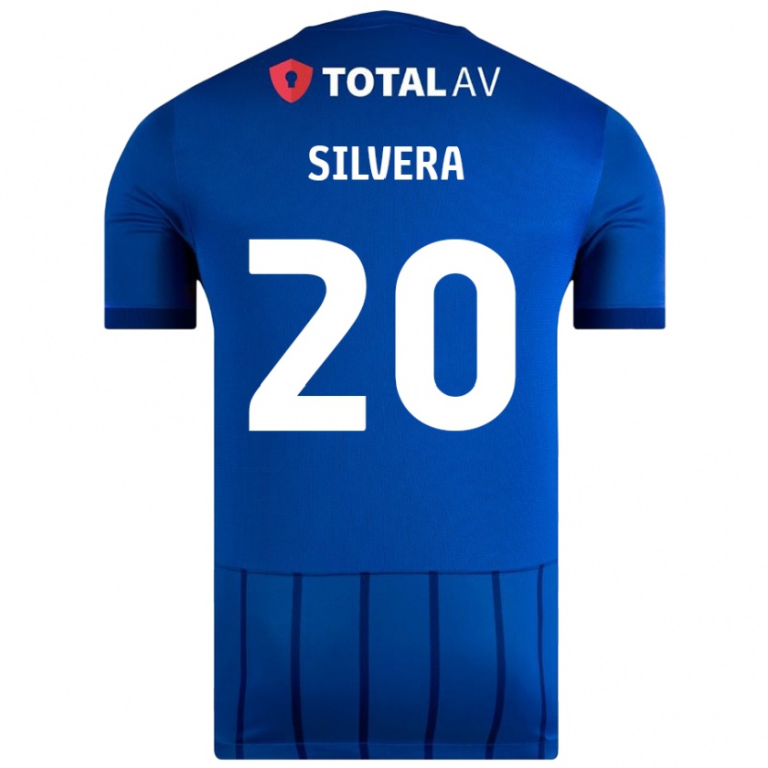 Kandiny Gyermek Sam Silvera #20 Kék Hazai Jersey 2024/25 Mez Póló Ing