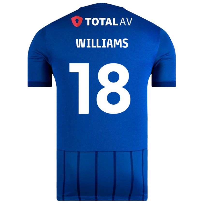 Kandiny Gyermek Scarlett Williams #18 Kék Hazai Jersey 2024/25 Mez Póló Ing