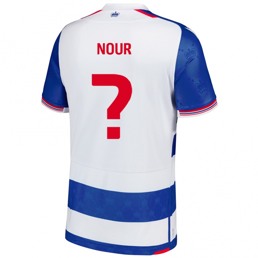 Kandiny Gyermek Aaron Nour #0 Kék Fehér Hazai Jersey 2024/25 Mez Póló Ing