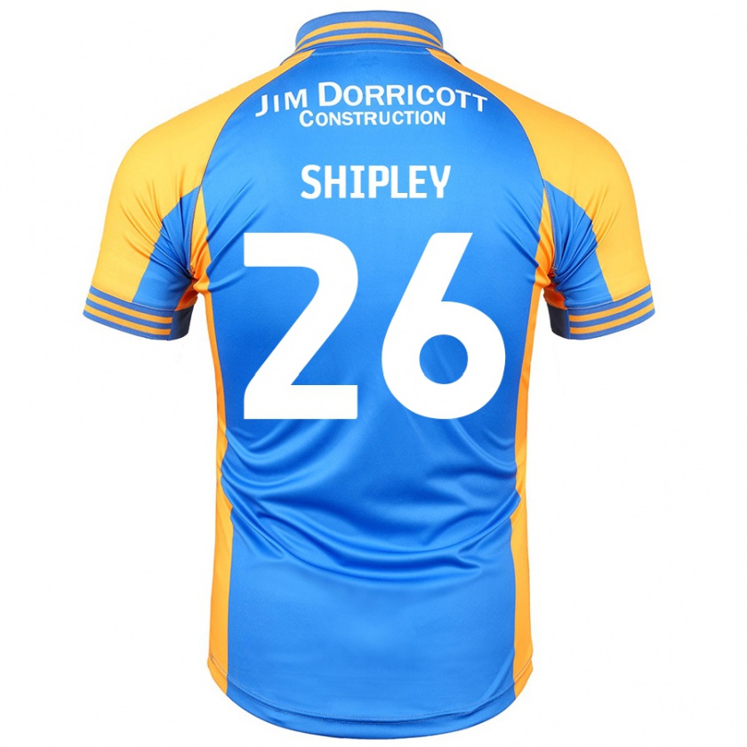 Kandiny Gyermek Jordan Shipley #26 Kék Borostyán Hazai Jersey 2024/25 Mez Póló Ing