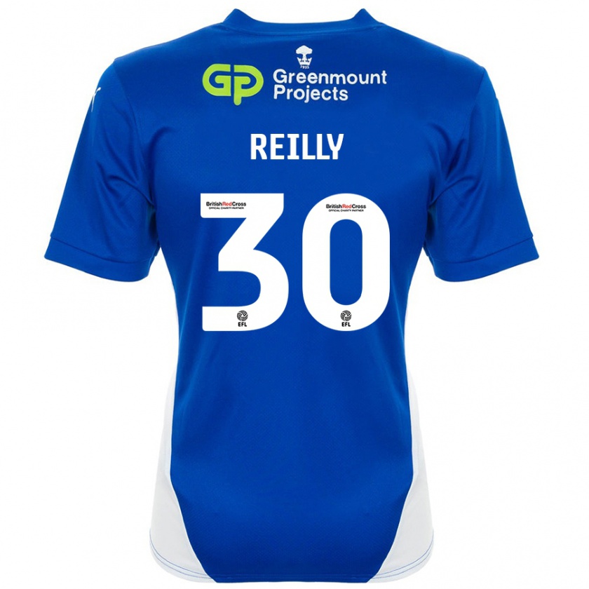 Kandiny Gyermek Jack Reilly #30 Kék Fehér Hazai Jersey 2024/25 Mez Póló Ing