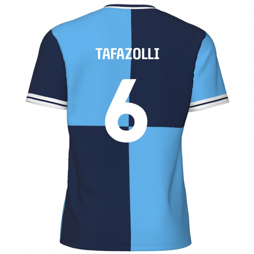 Kandiny Gyermek Ryan Tafazolli #6 Égszínkék Sötétkék Hazai Jersey 2024/25 Mez Póló Ing