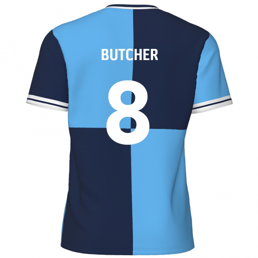 Kandiny Gyermek Matt Butcher #8 Égszínkék Sötétkék Hazai Jersey 2024/25 Mez Póló Ing