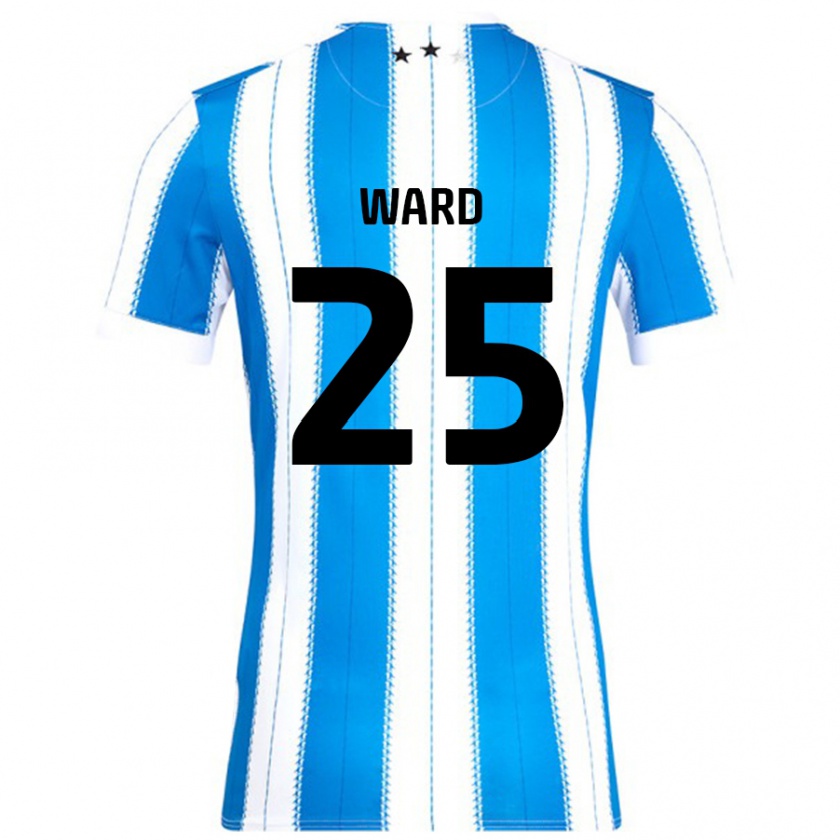 Kandiny Gyermek Danny Ward #25 Kék Fehér Hazai Jersey 2024/25 Mez Póló Ing