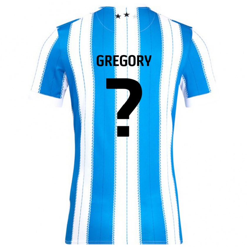 Kandiny Gyermek Anthony Gregory #0 Kék Fehér Hazai Jersey 2024/25 Mez Póló Ing