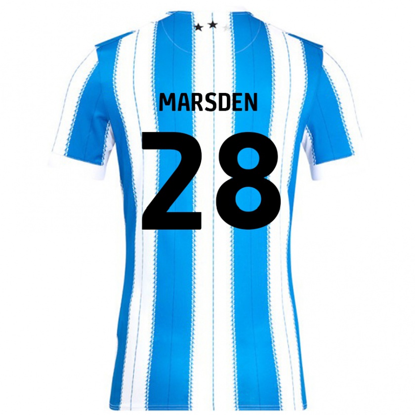 Kandiny Gyermek Brooke Marsden #28 Kék Fehér Hazai Jersey 2024/25 Mez Póló Ing