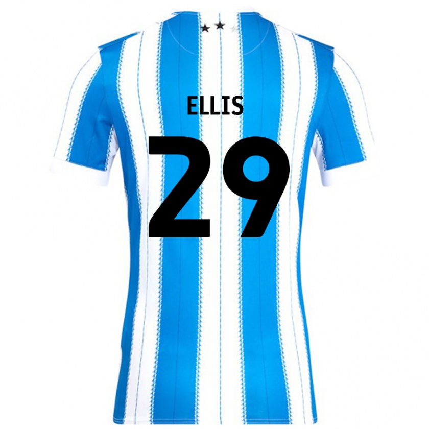 Kandiny Gyermek Molly Ellis #29 Kék Fehér Hazai Jersey 2024/25 Mez Póló Ing