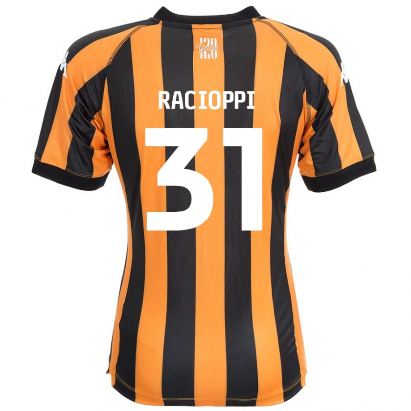 Kandiny Gyermek Anthony Racioppi #31 Fekete Borostyán Hazai Jersey 2024/25 Mez Póló Ing