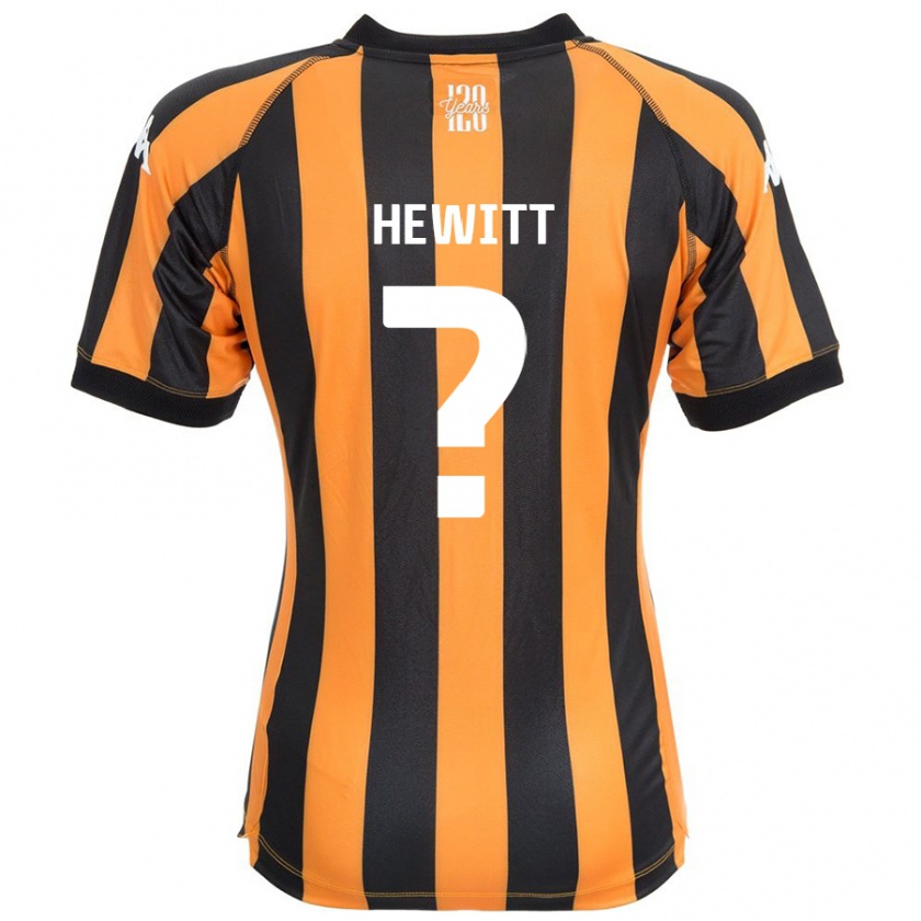 Kandiny Gyermek Stan Hewitt #0 Fekete Borostyán Hazai Jersey 2024/25 Mez Póló Ing