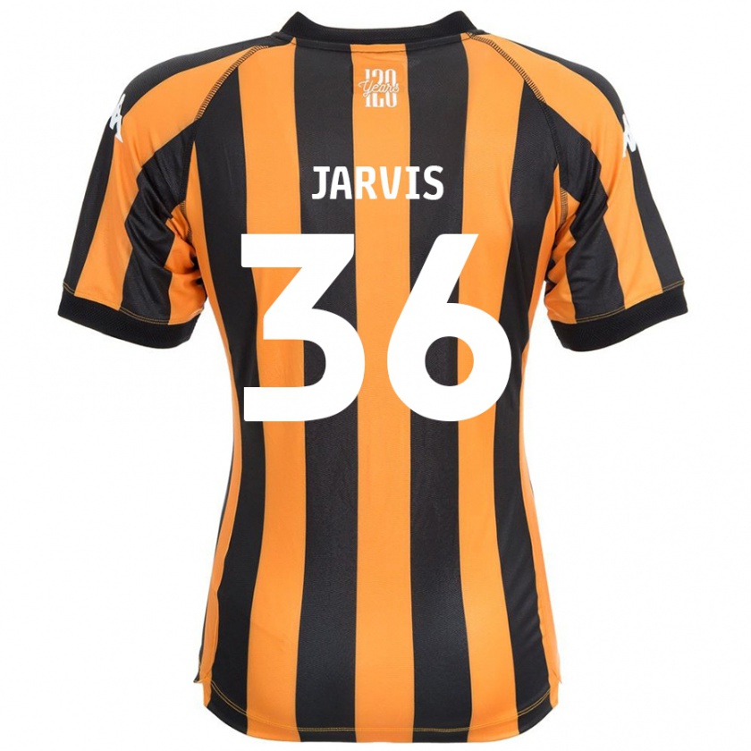 Kandiny Gyermek Will Jarvis #36 Fekete Borostyán Hazai Jersey 2024/25 Mez Póló Ing