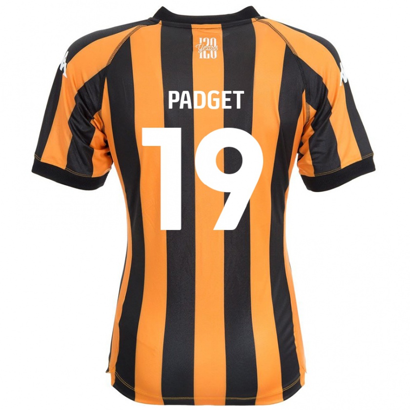 Kandiny Gyermek Bethany Padget #19 Fekete Borostyán Hazai Jersey 2024/25 Mez Póló Ing