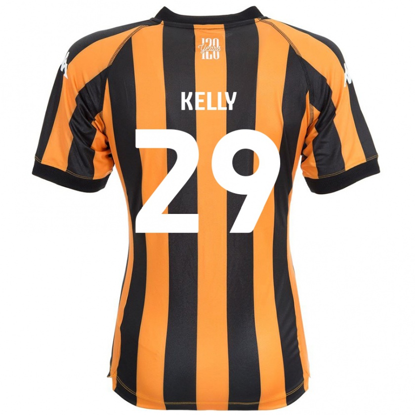 Kandiny Gyermek Ace Kelly #29 Fekete Borostyán Hazai Jersey 2024/25 Mez Póló Ing