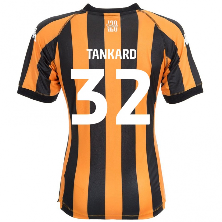 Kandiny Gyermek Lily Tankard #32 Fekete Borostyán Hazai Jersey 2024/25 Mez Póló Ing