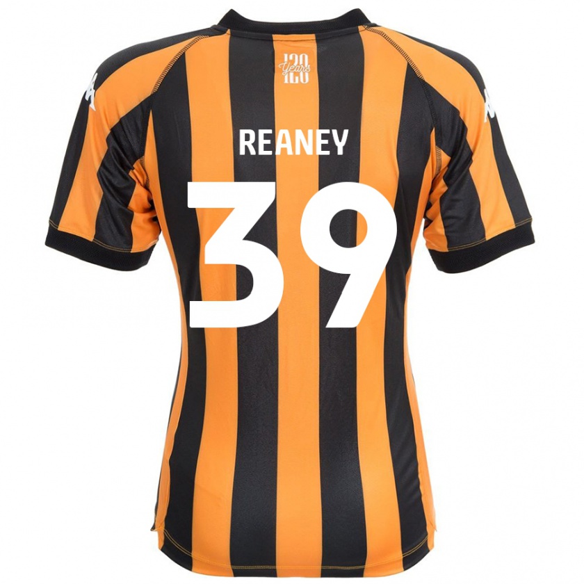 Kandiny Gyermek Mollie Reaney #39 Fekete Borostyán Hazai Jersey 2024/25 Mez Póló Ing