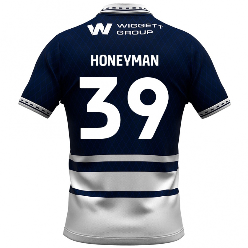 Kandiny Gyermek George Honeyman #39 Sötétkék Fehér Hazai Jersey 2024/25 Mez Póló Ing