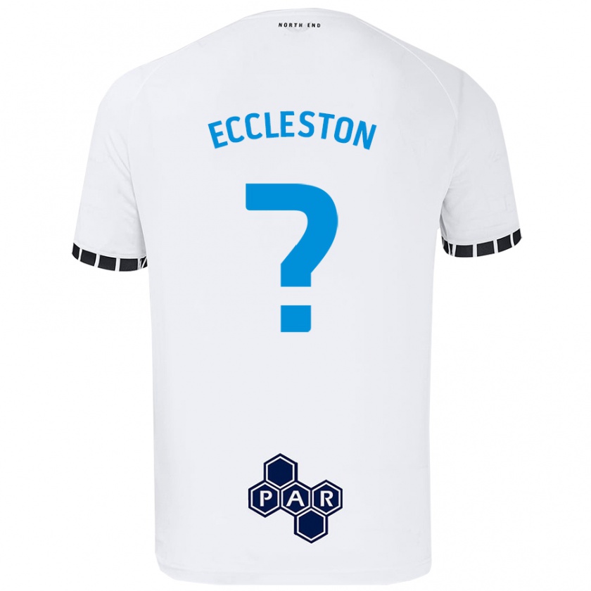 Kandiny Gyermek Ethan Eccleston #0 Fehér Hazai Jersey 2024/25 Mez Póló Ing