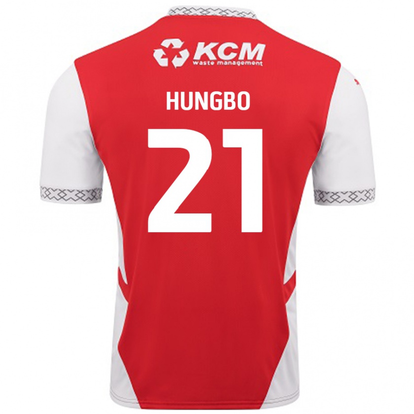 Kandiny Gyermek Joseph Hungbo #21 Piros Fehér Hazai Jersey 2024/25 Mez Póló Ing