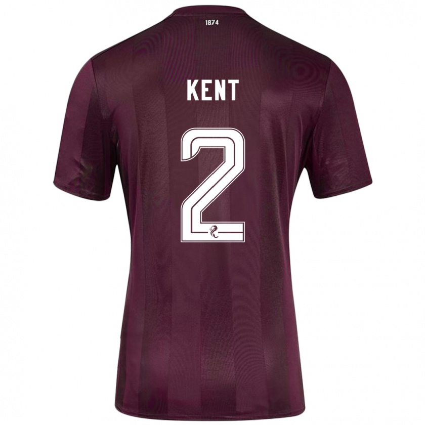 Kandiny Gyermek Frankie Kent #2 Burgundia Hazai Jersey 2024/25 Mez Póló Ing