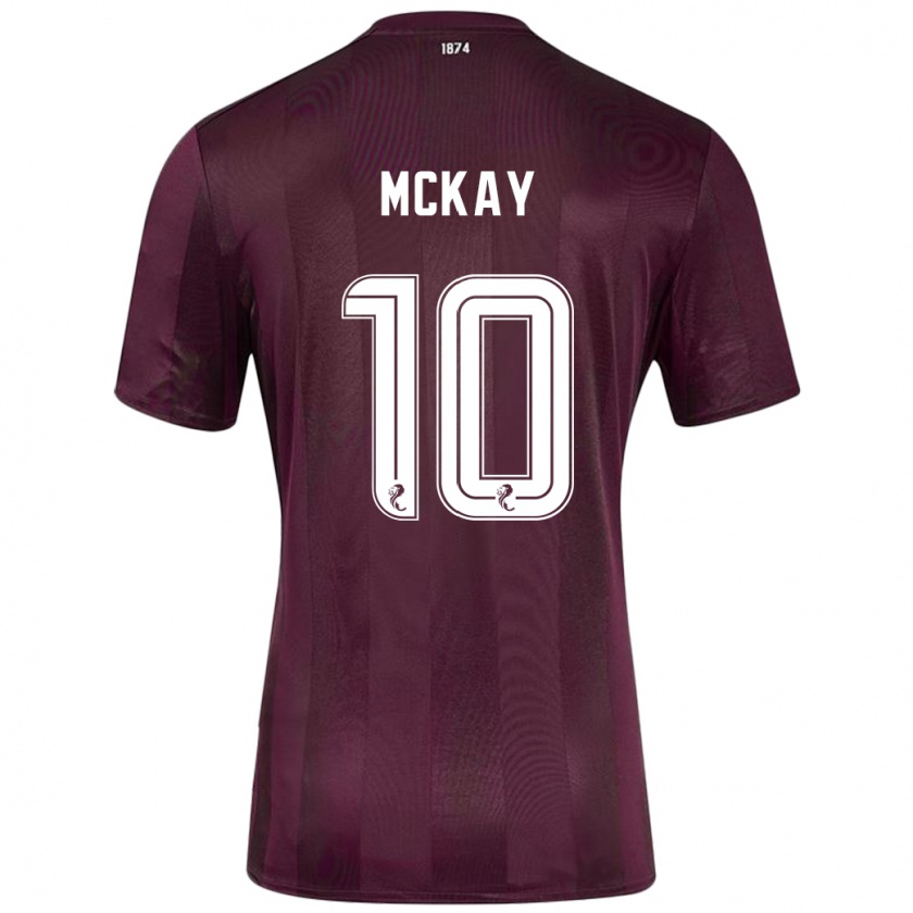 Kandiny Gyermek Barrie Mckay #10 Burgundia Hazai Jersey 2024/25 Mez Póló Ing