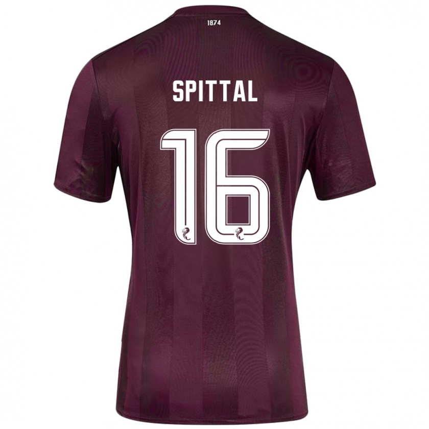 Kandiny Gyermek Blair Spittal #16 Burgundia Hazai Jersey 2024/25 Mez Póló Ing