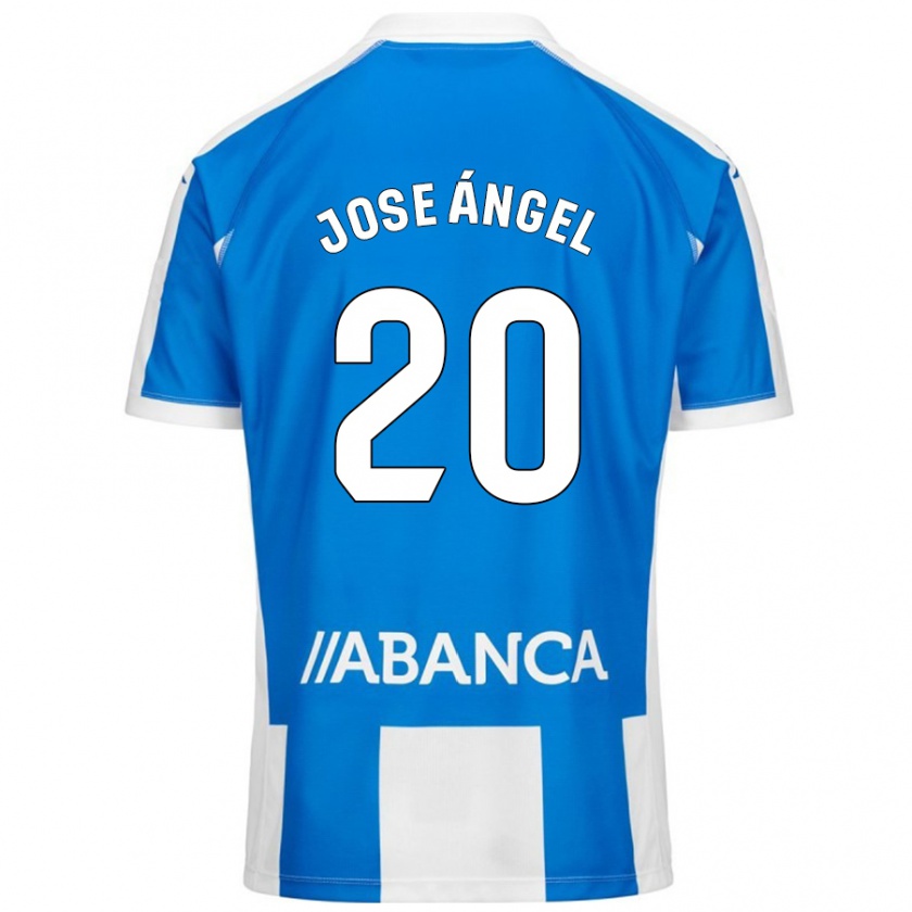 Kandiny Gyermek José Ángel Jurado #20 Kék Fehér Hazai Jersey 2024/25 Mez Póló Ing