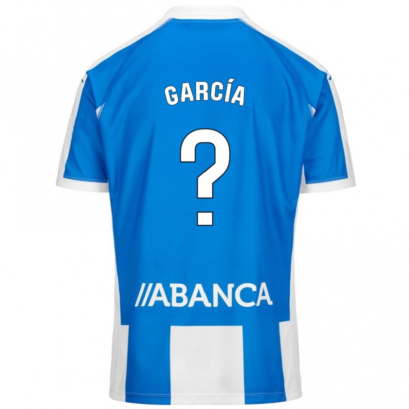 Kandiny Gyermek Pablo García #0 Kék Fehér Hazai Jersey 2024/25 Mez Póló Ing