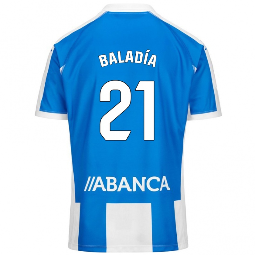 Kandiny Gyermek Álvaro Baladía #21 Kék Fehér Hazai Jersey 2024/25 Mez Póló Ing