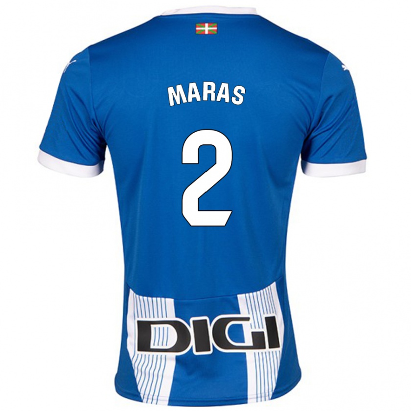 Kandiny Gyermek Nikola Maras #2 Kék Hazai Jersey 2024/25 Mez Póló Ing