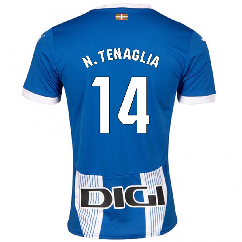 Kandiny Gyermek Nahuel Tenaglia #14 Kék Hazai Jersey 2024/25 Mez Póló Ing