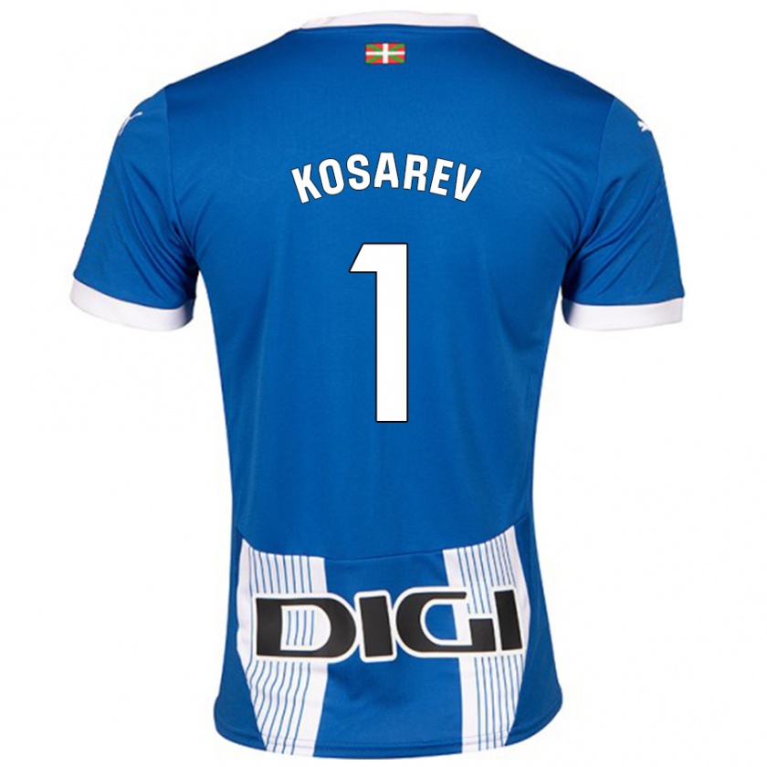 Kandiny Gyermek Oleksandr Kosarev #1 Kék Hazai Jersey 2024/25 Mez Póló Ing