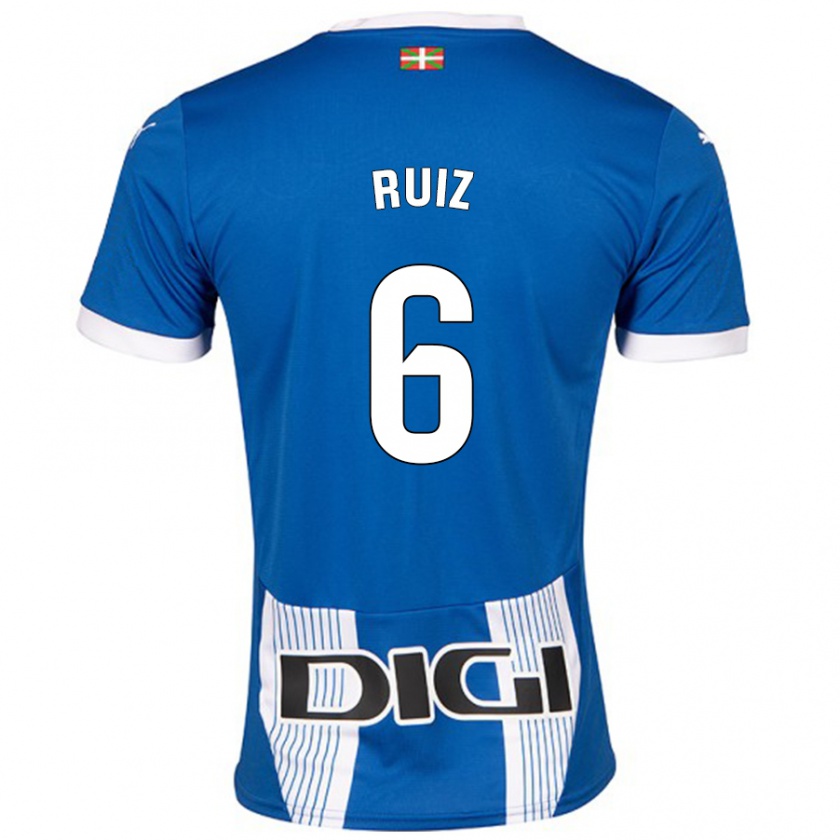 Kandiny Gyermek Markel Ruiz #6 Kék Hazai Jersey 2024/25 Mez Póló Ing